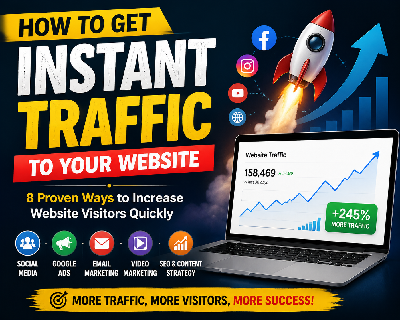 Get Instant Traffic to Your Website in 8 Steps